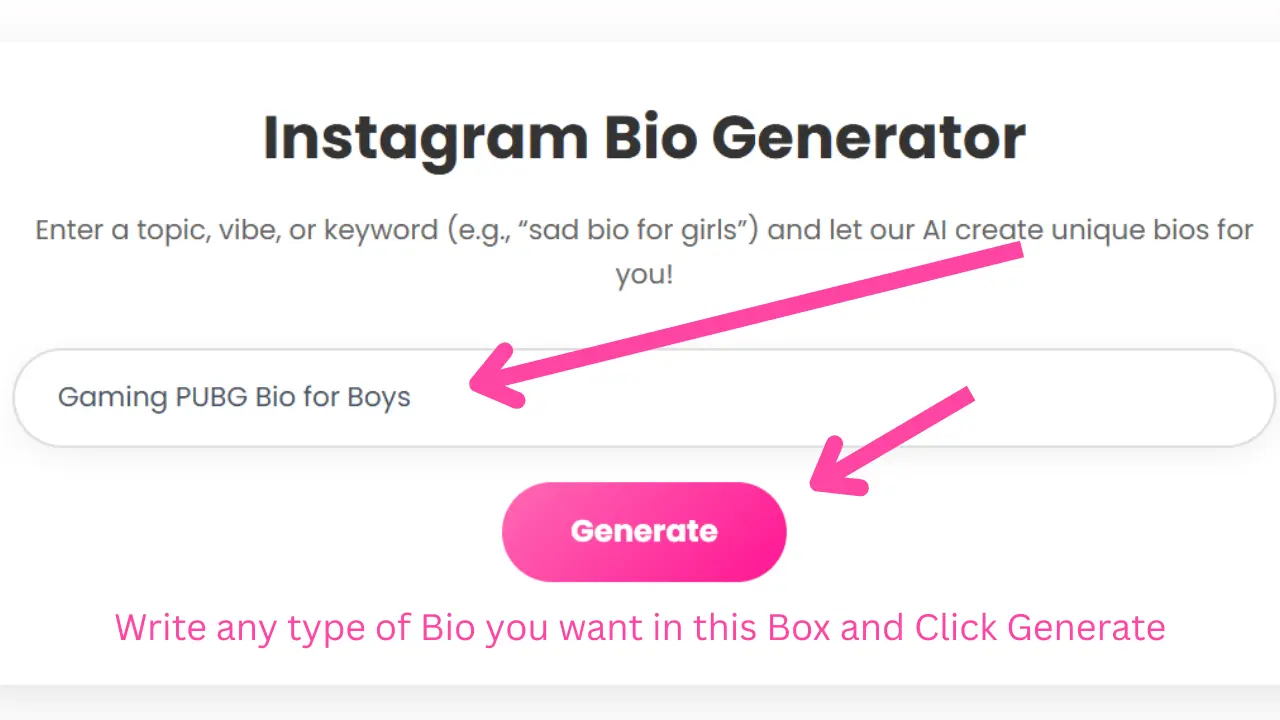 Instagram Bio Generator